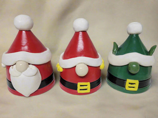 Fat Christmas Figurines