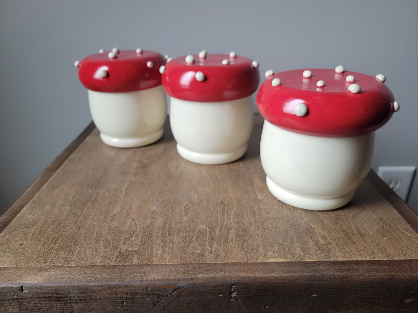 Toadstool Mushroom Jar