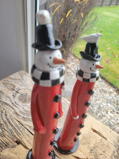 Tall Snowmen Figures