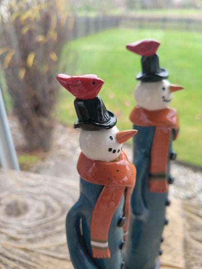 Tall Snowmen Figures