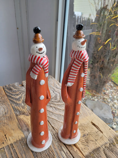 Tall Snowmen Figures