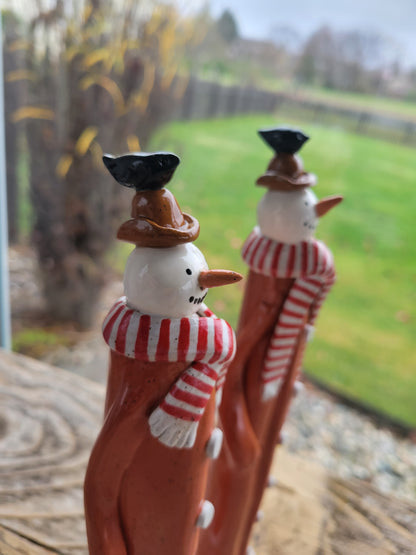 Tall Snowmen Figures