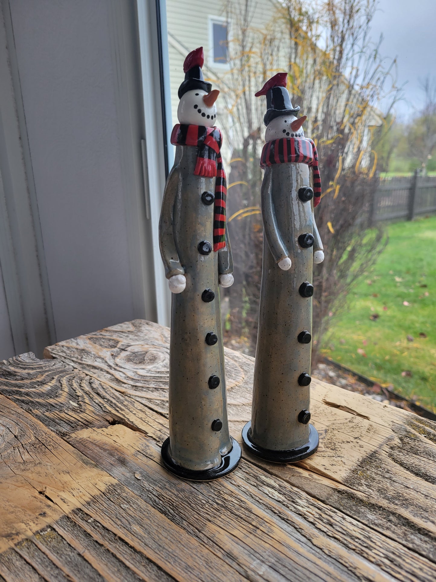 Tall Snowmen Figures